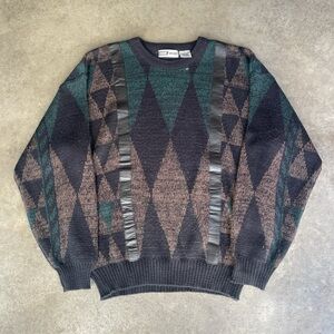 RARE VINTAGE 90s URBAN WORKS KNITTED MADE IN KOREA INDIE SWEATER